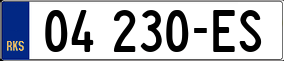 Trailer License Plate